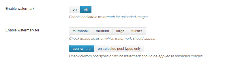 WordPress水印插件截图