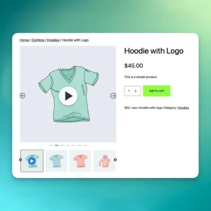 WooCommerce 相册视频 - 添加一个视频到 WooCommerce 产品相册